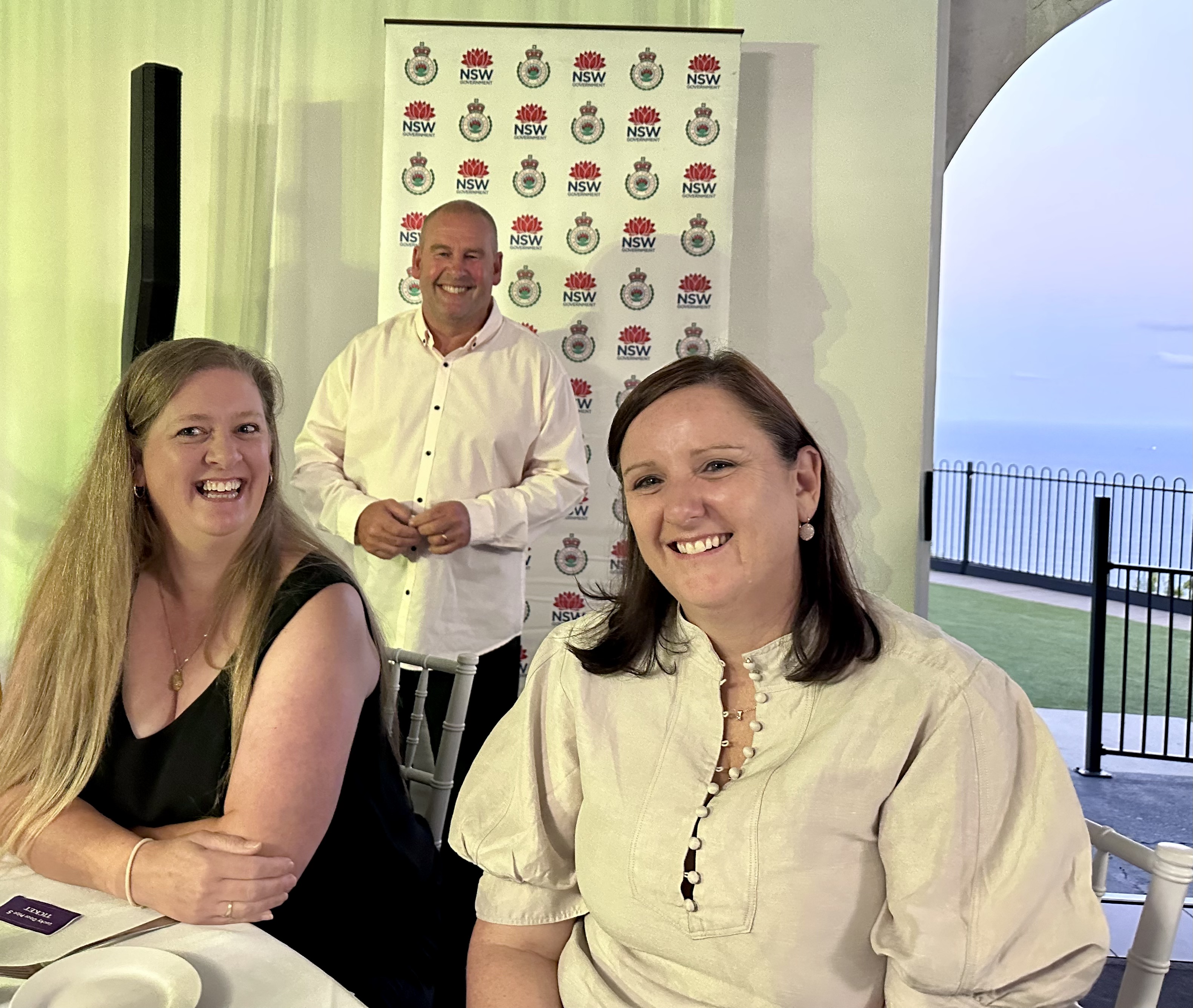 Women firefighters light up the night at celebratory dinner