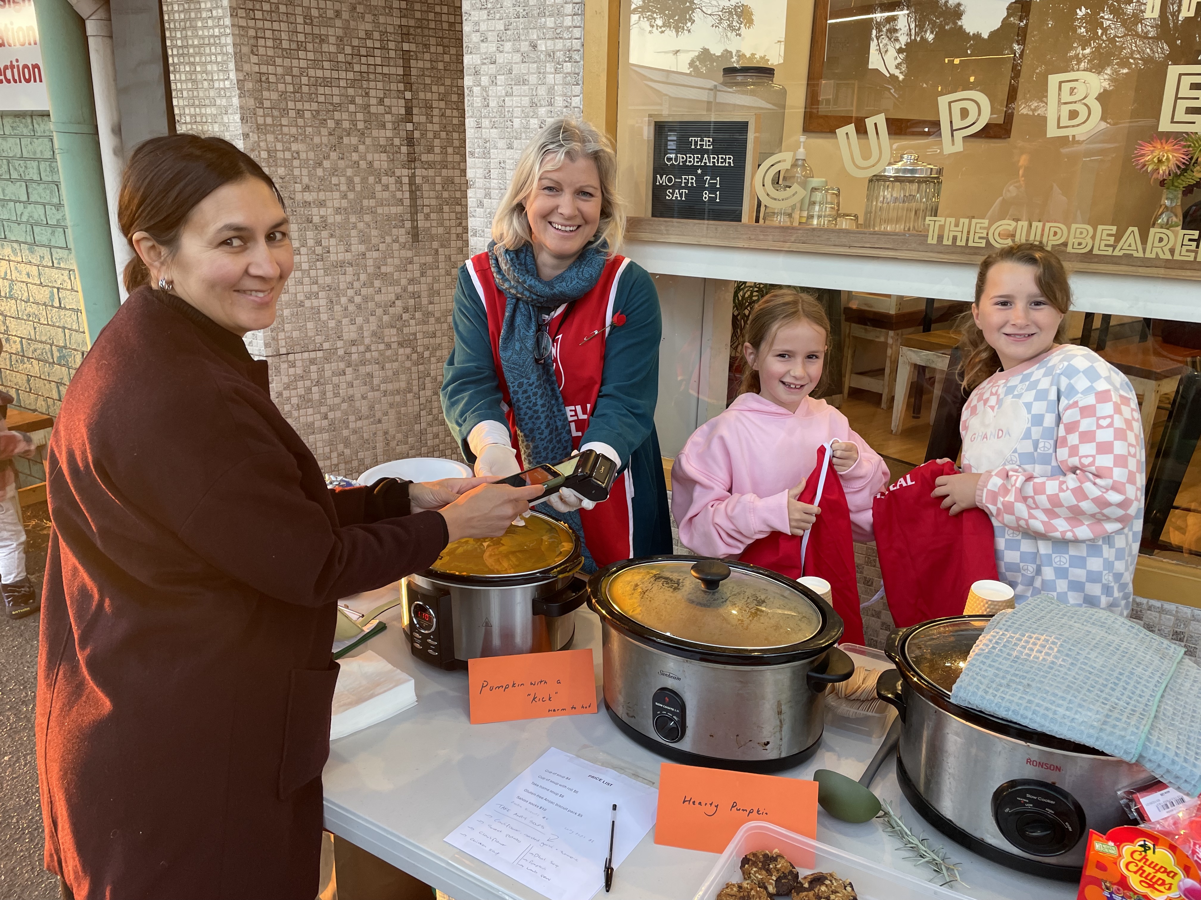 Red Shield Appeal soup stall success as friends join forces in Helensburgh