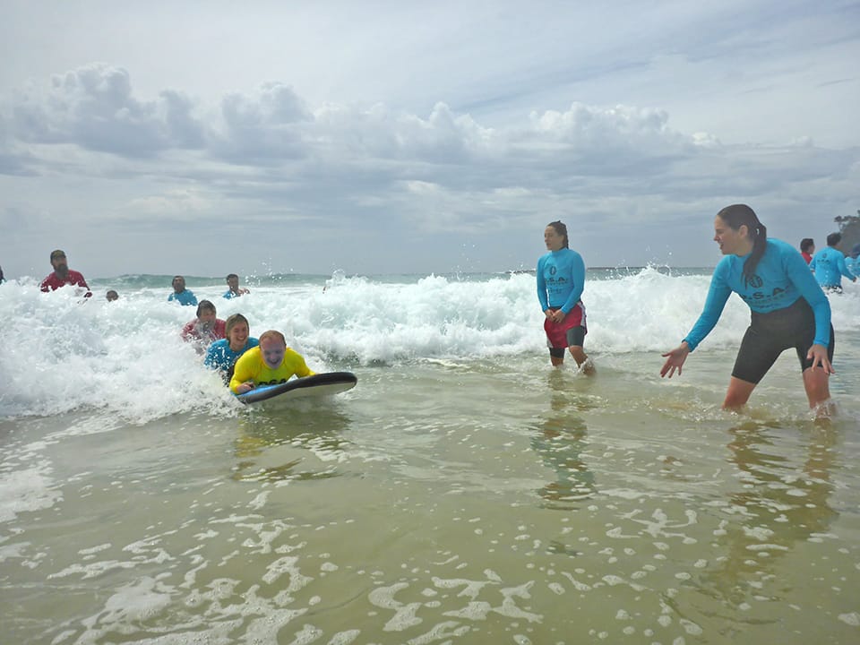 Disabled surfers ride the swell anew 
												post image