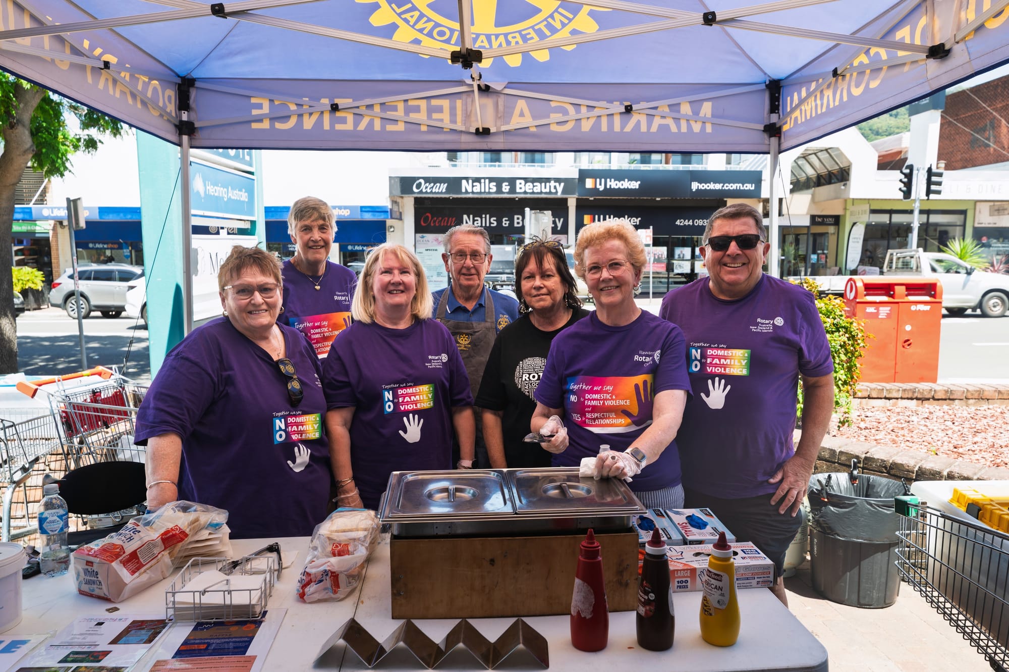 Purple pose highlights message of respect 
												post image