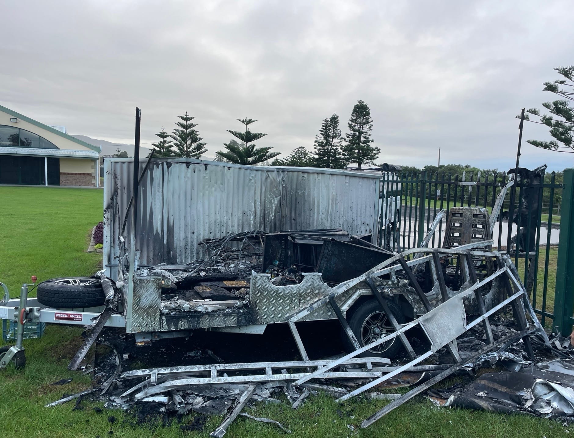 Woonona Boardriders call for help after fire destroys club trailer 
												post image