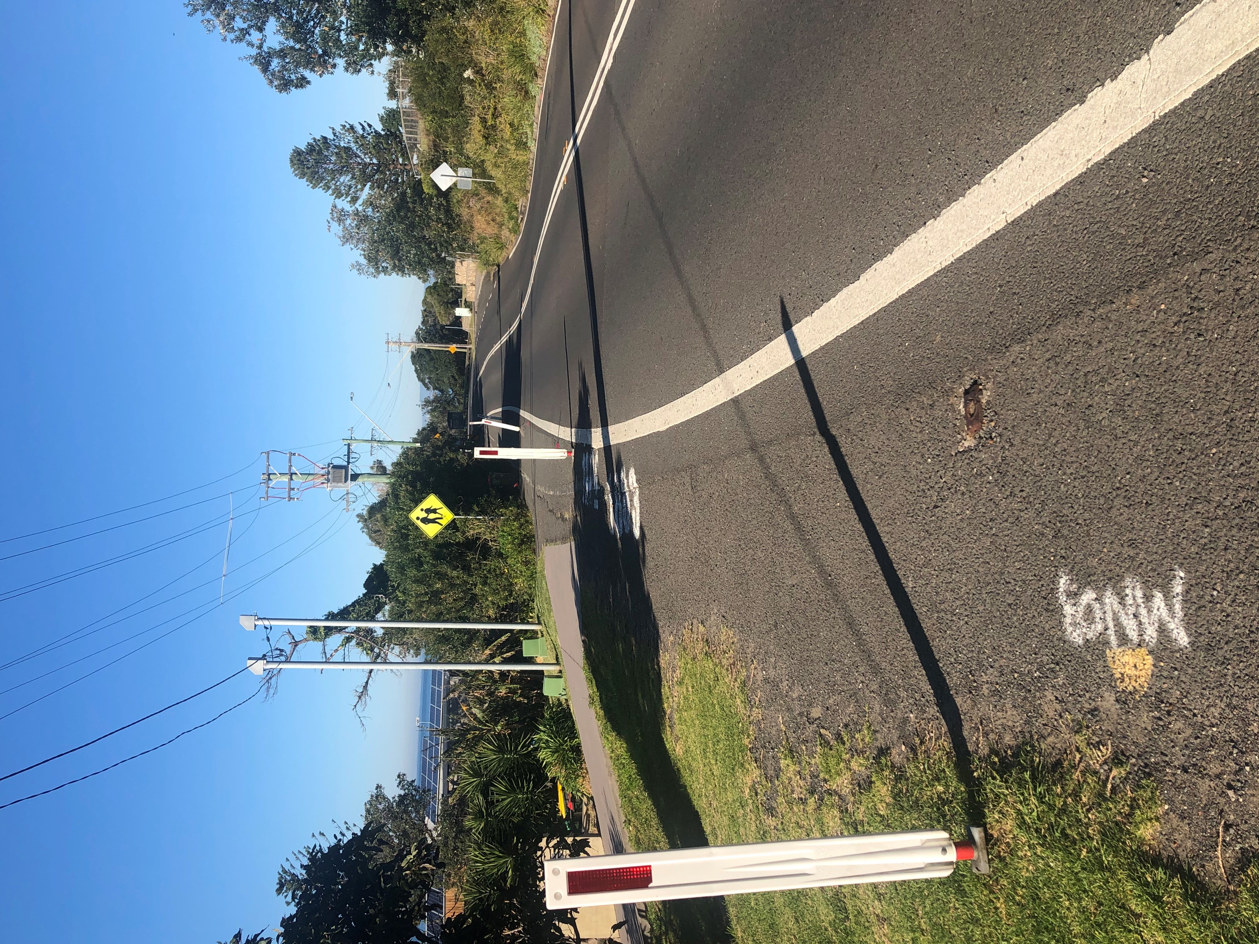 Risky walkway at Wombarra