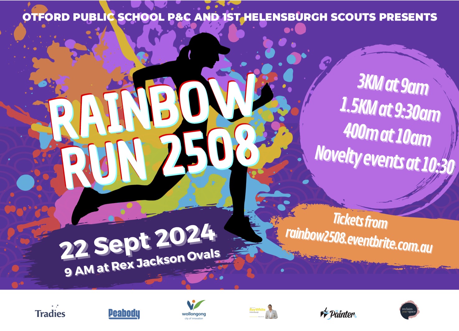 Part fun run, part colour explosion! Rainbow Run returns to Helensburgh