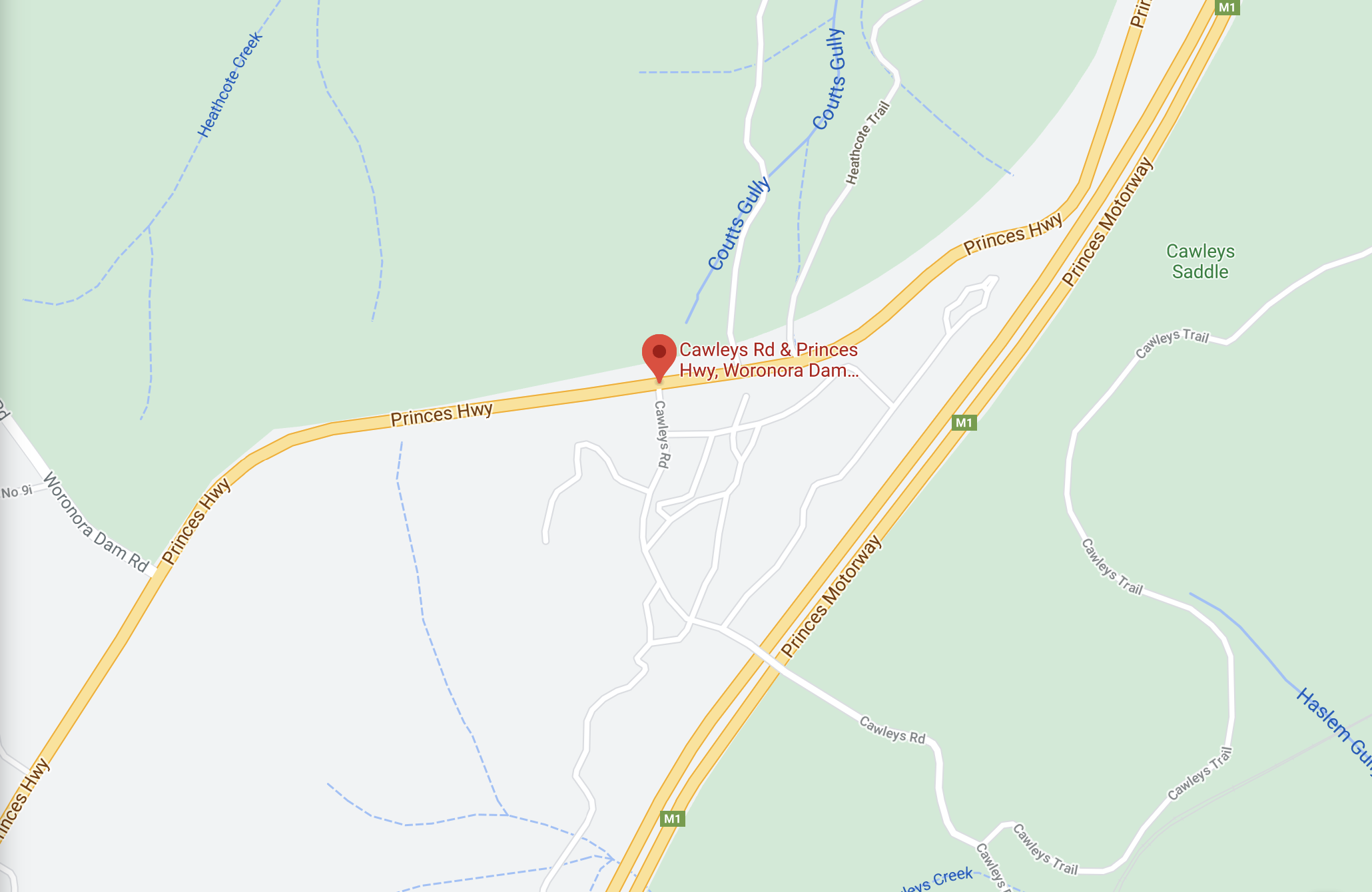 Transport route to Wilsons Creek Road storage site revised  post image