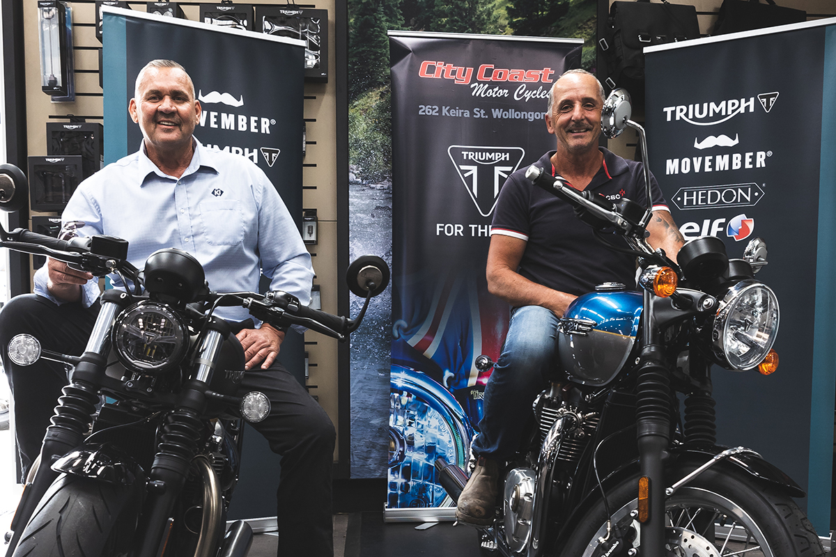 Triumph Motorcycle Prizes Awarded in Wollongong for DGR  post image