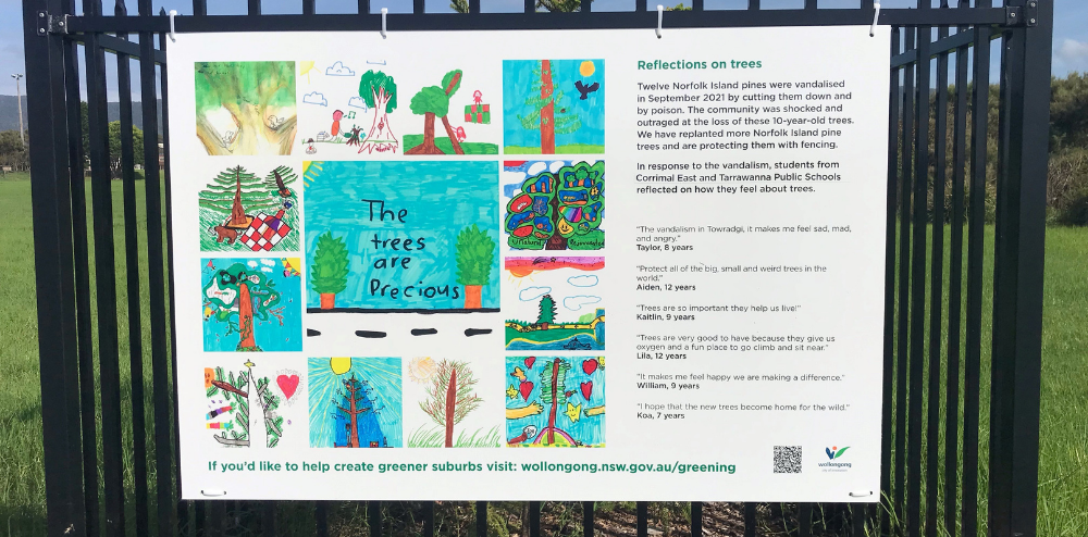 Children’s artworks show true loss caused by tree vandalism