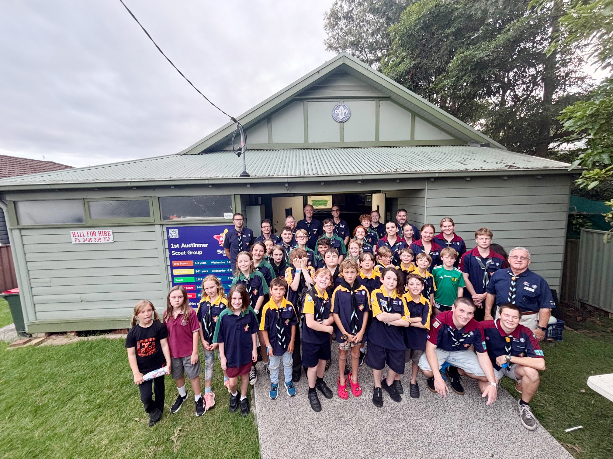 Scouts stand together  post image