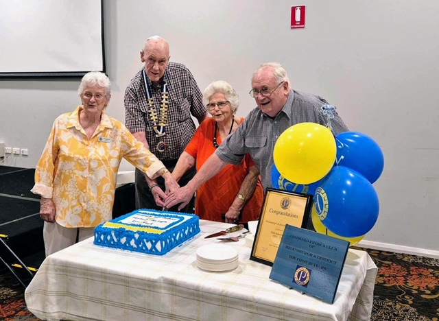 Four founders cut the cake as Helensburgh Probus turns 20  post image