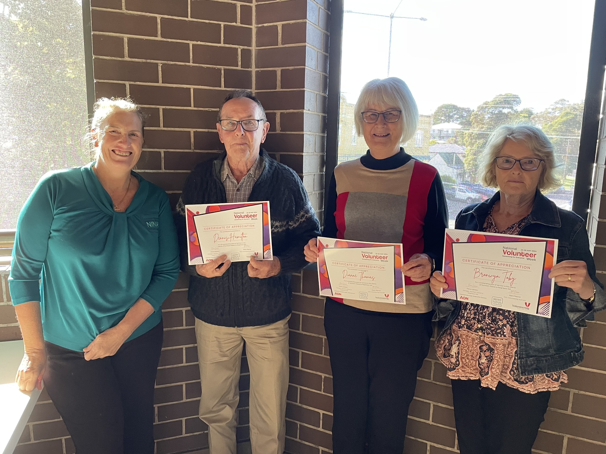 NINA volunteers help brighten someone’s day