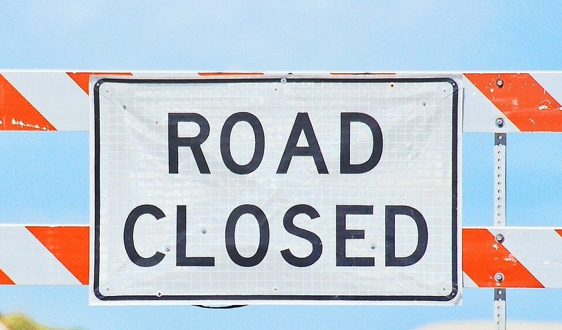 Night closure on Lawrence Hargrave Drive at Stanwell Tops