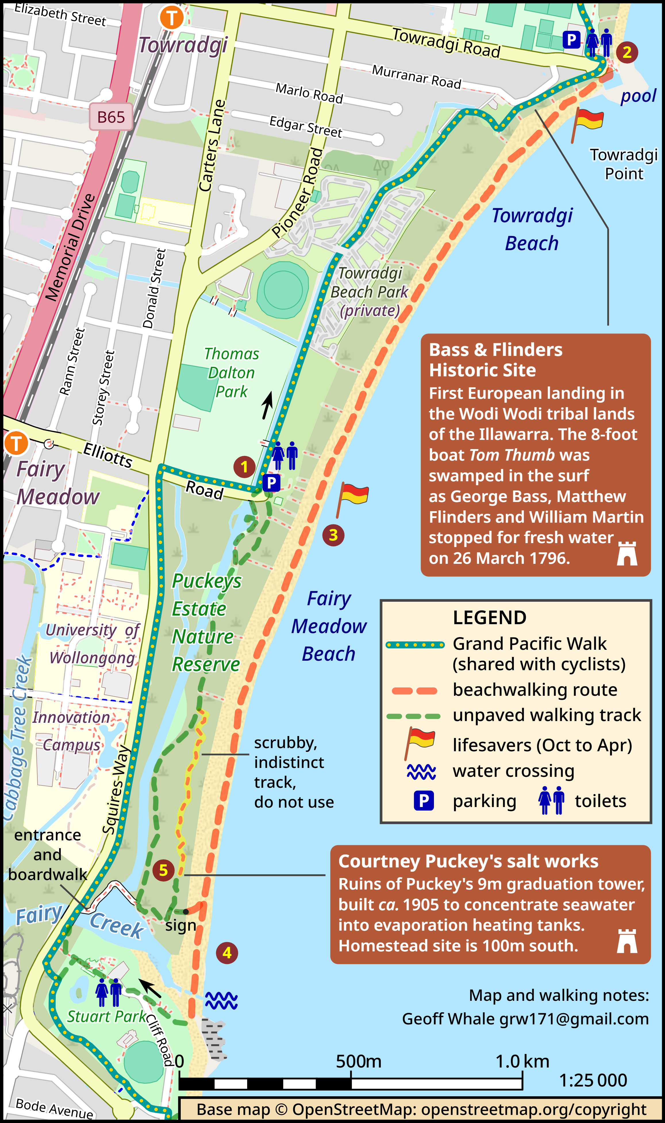 Guide to Fairy Meadow Beach/Puckeys Walk