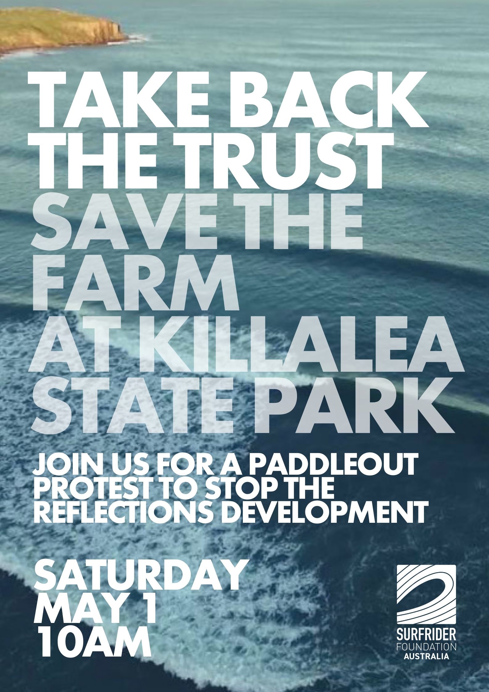 'Save the Farm' protest aims to break world record for largest surfing paddle out