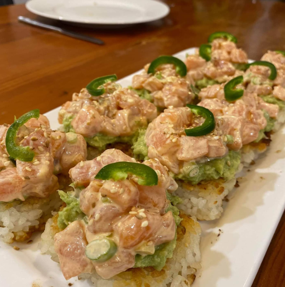 Make crispy spicy salmon  post image