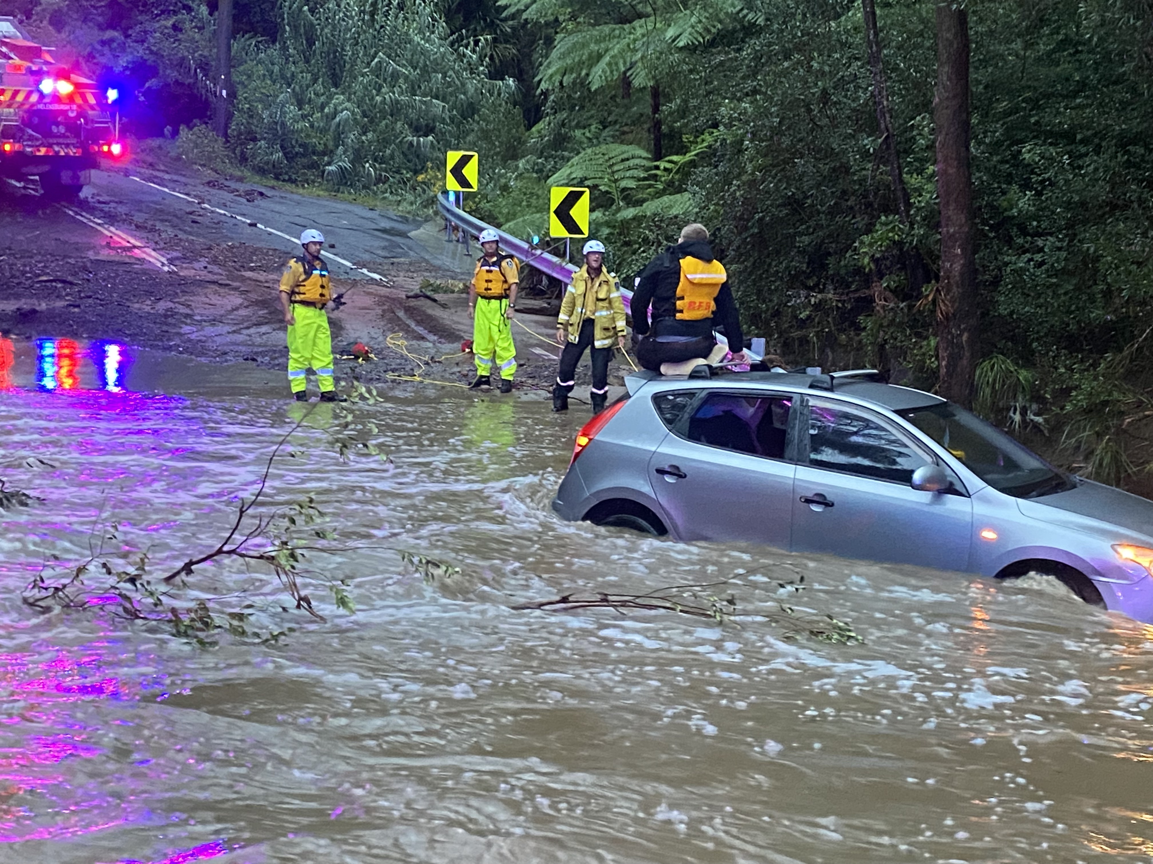 Firies' flood training put to the test at Otford Causeway rescue