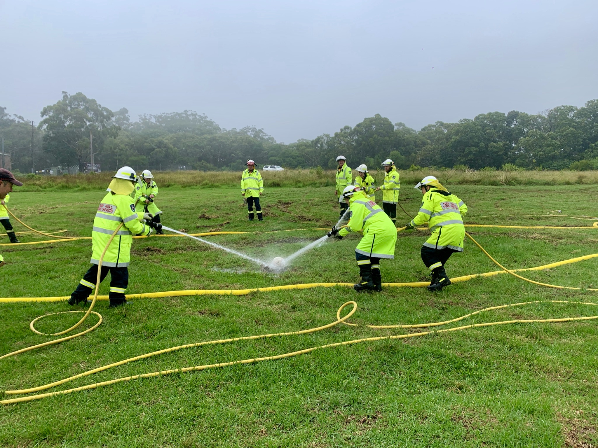 Firefighters tackle skills fun day with a twist