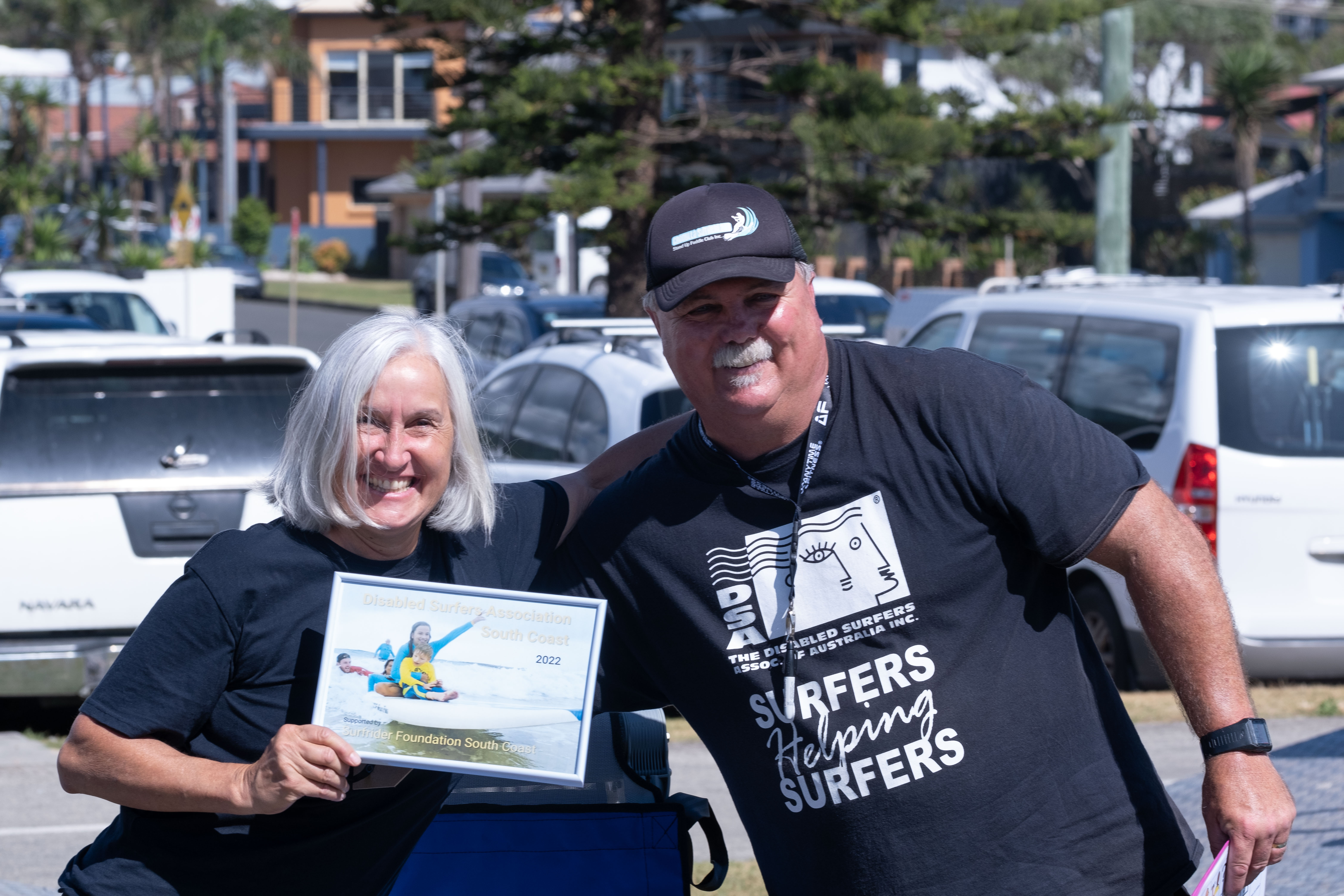 Smiles aplenty in the surf