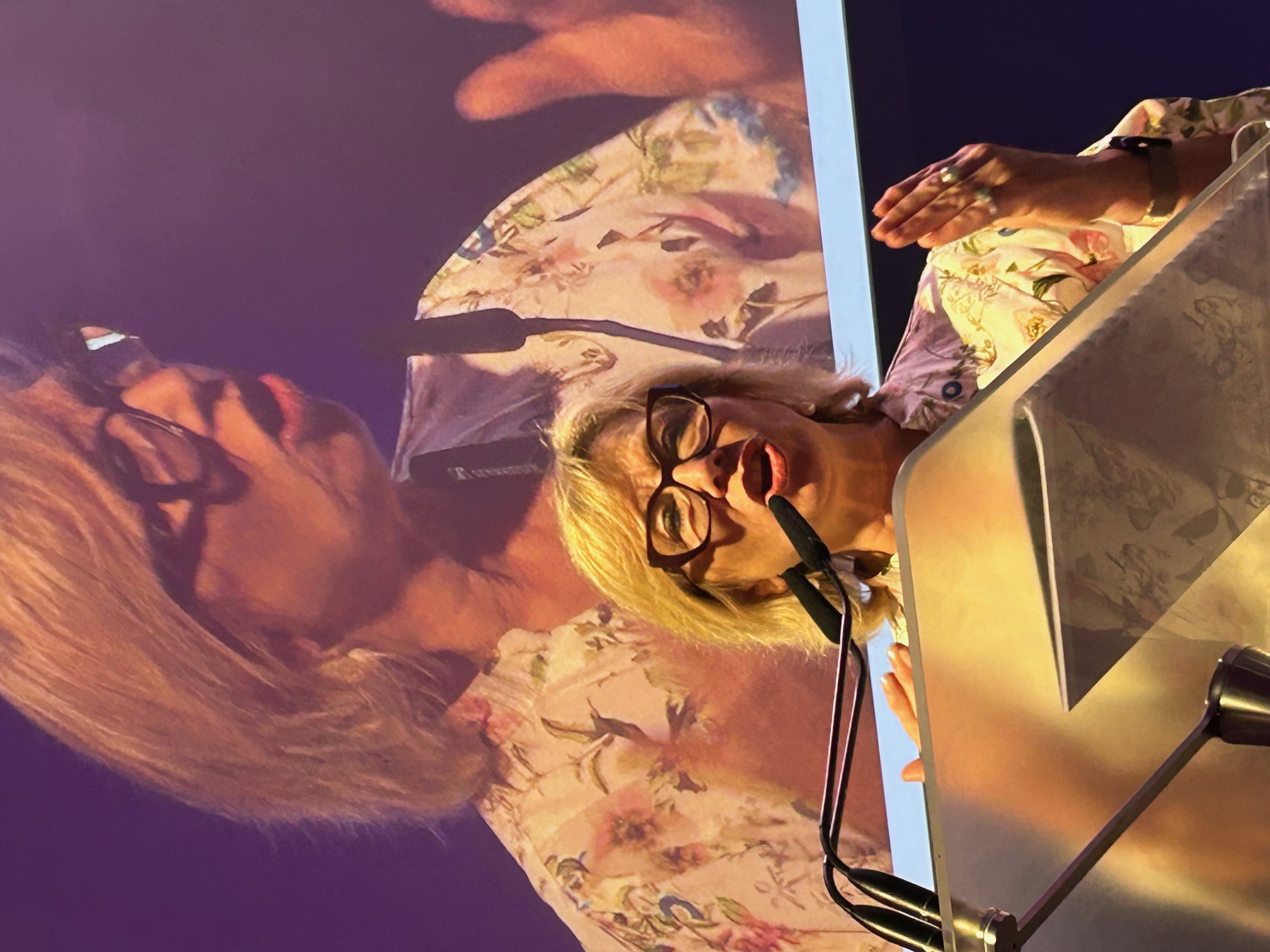 Rosie Batty tells sold-out International Women's Day event it's time for men to 'step up'