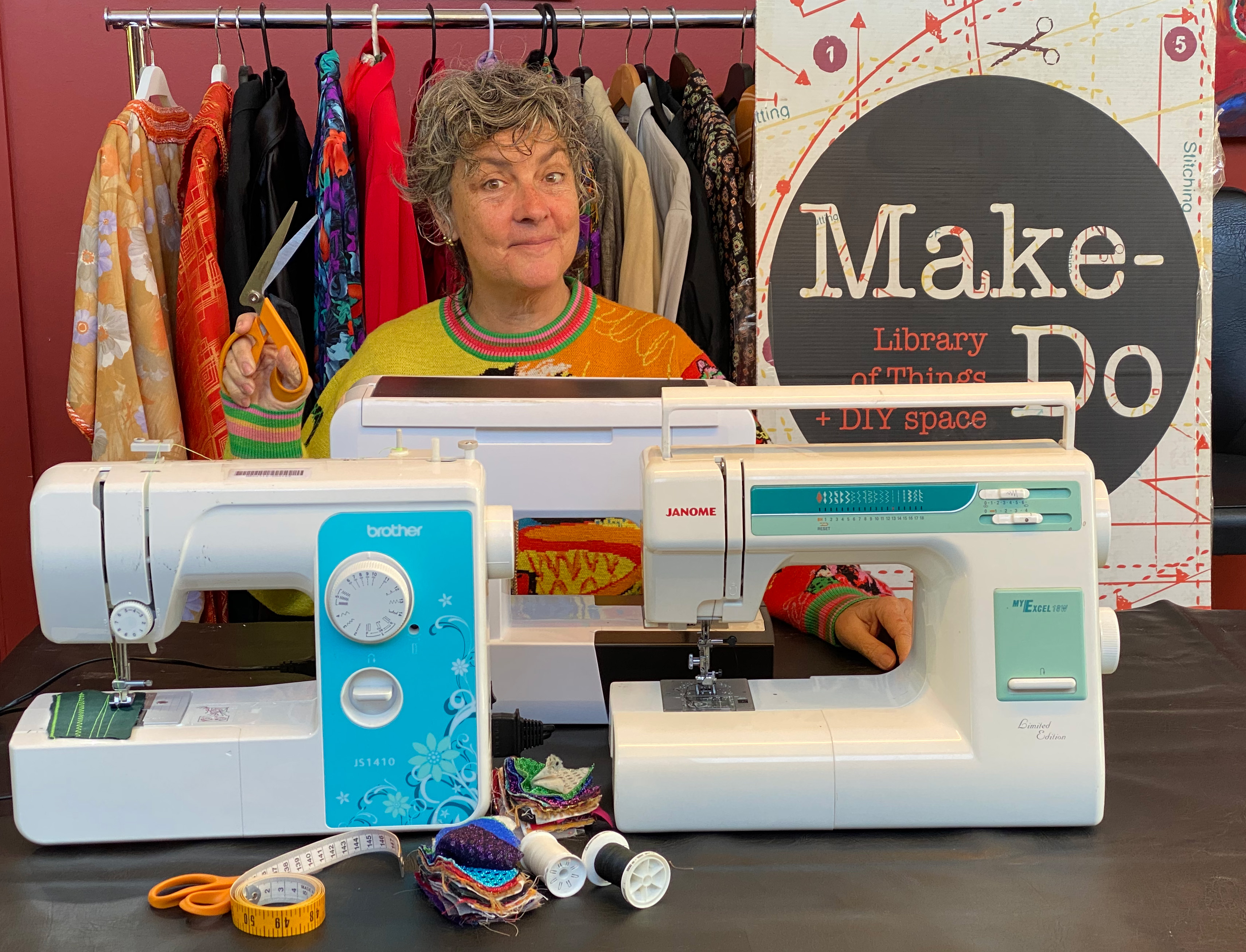 Learn to sew at Make-Do workshop in Coledale