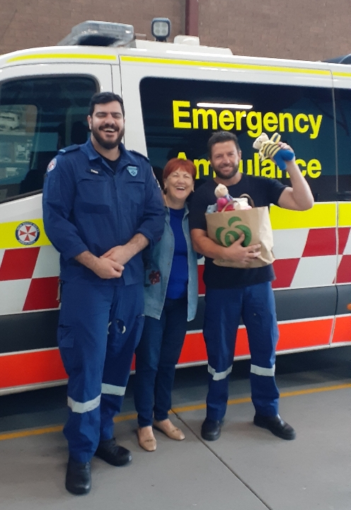 Ambos embrace CWA's comfort teddies