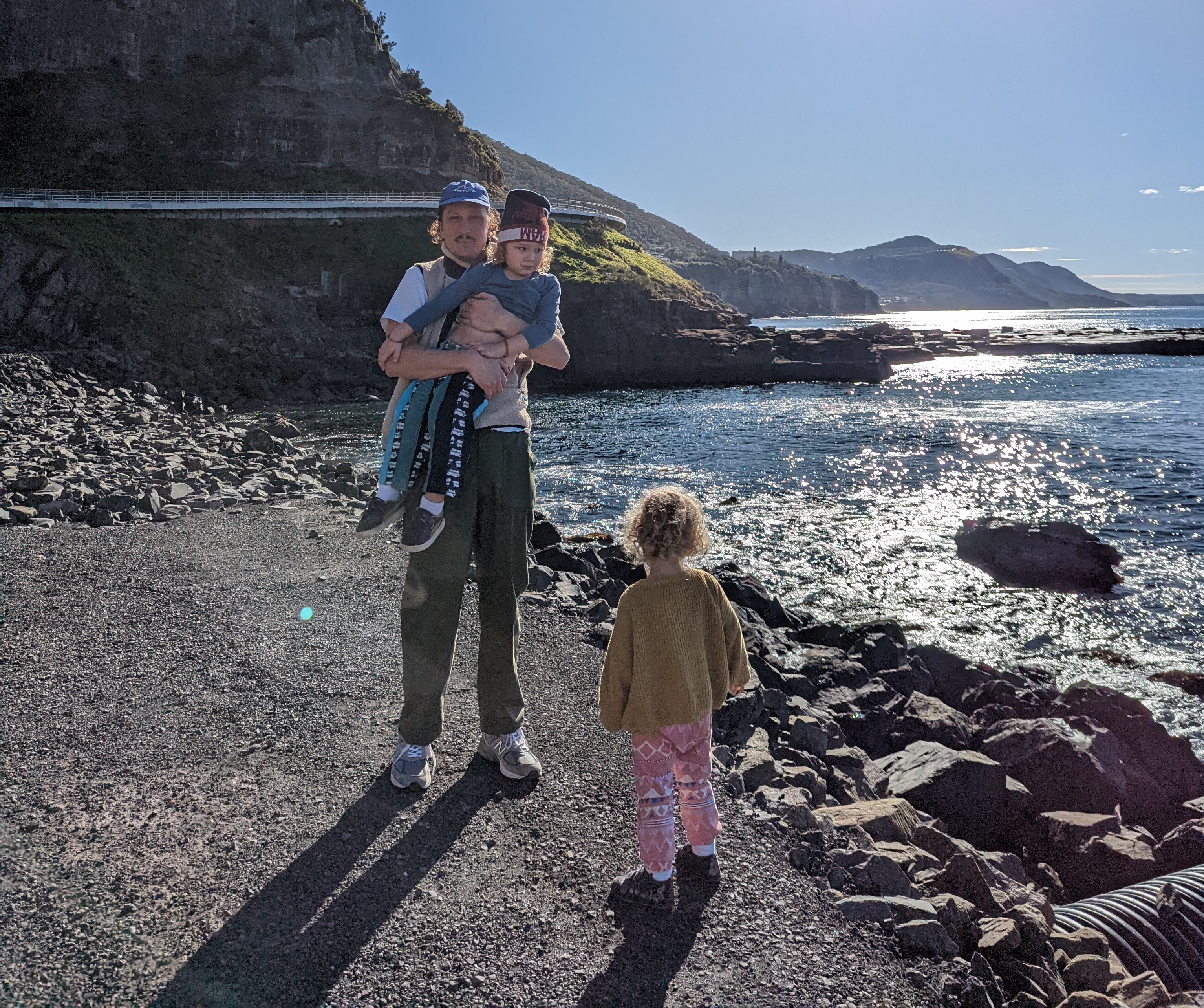 Going off track on Sea Cliff Bridge