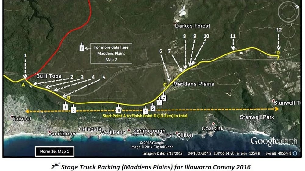 Changed traffic conditions from Appin to Albion Park Rail for the Illawarra Convoy post image