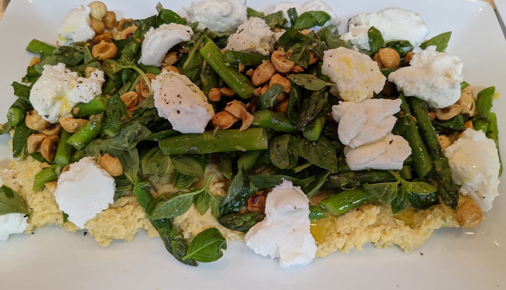 Make chickpea, asparagus and goats' fetta post image