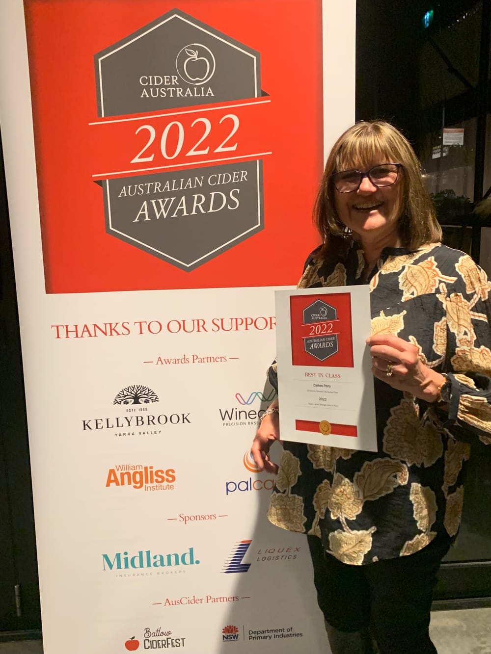 Darkes Perry wins gold medal at Cider Awards post image