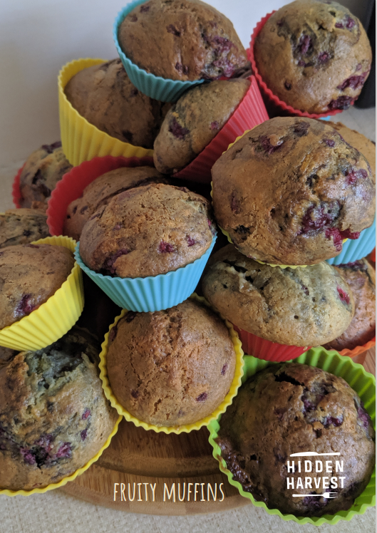 Hidden Harvest shares recipe for Fruity Muffins post image
