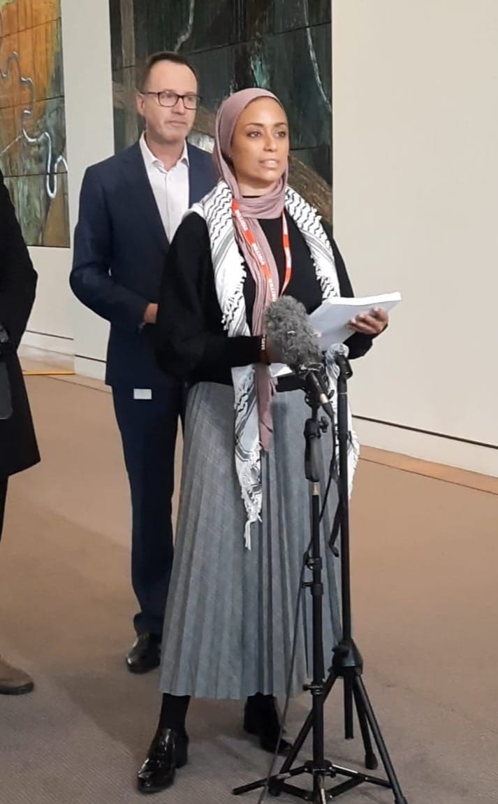 Local pharmacist delivers call for Gaza action signed by over 3000 healthworkers post image