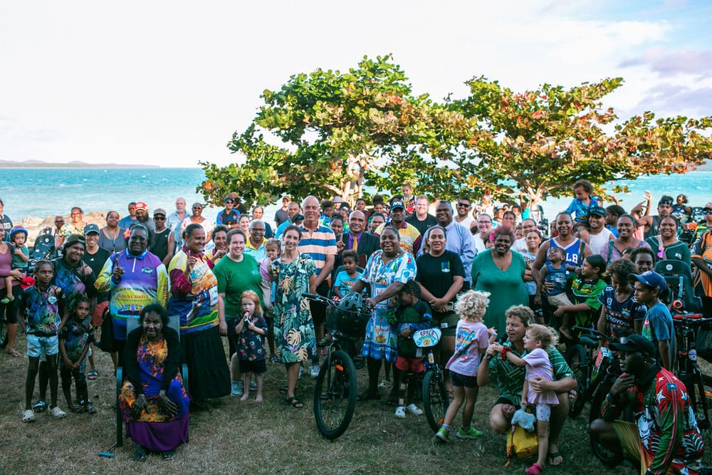 'Thank you, Illawarra' as the Torres Strait Ride Revolution delivers 100 new bikes post image
