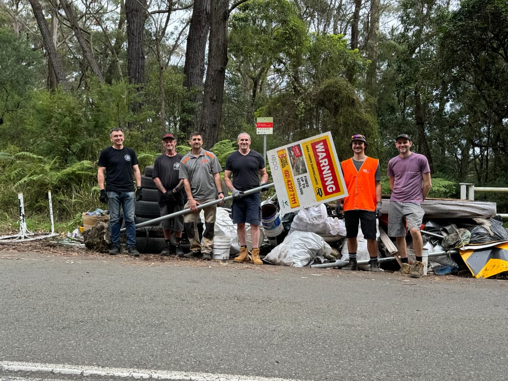 Wollongong Mountain Bikers clean up the escarpment post image