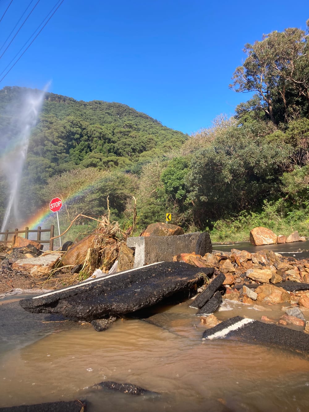 After the storm: road repairs in progress at Coalcliff post image