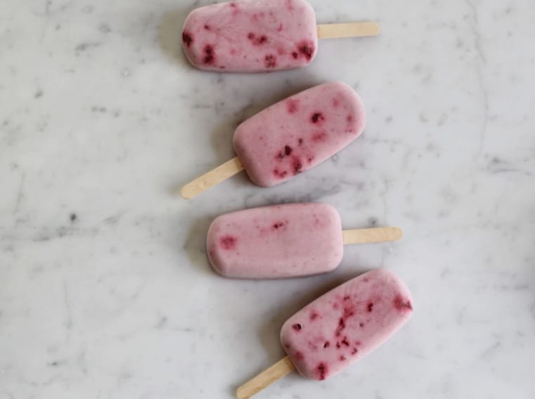 Make Raspberry Ice-Cream Pops post image