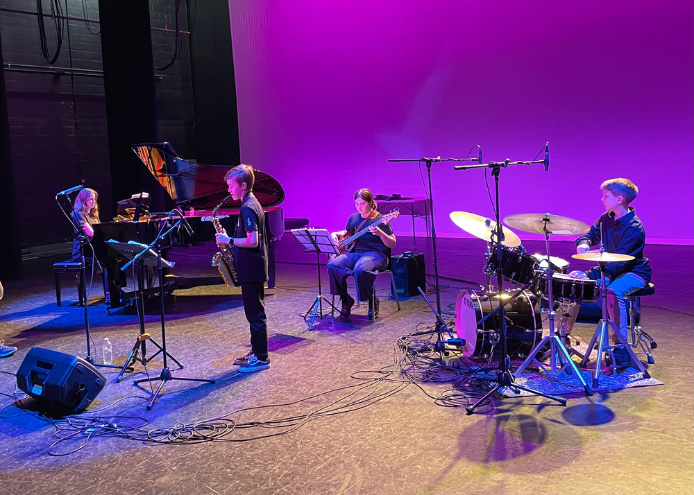 Junior jazz combo opens for the stars post image