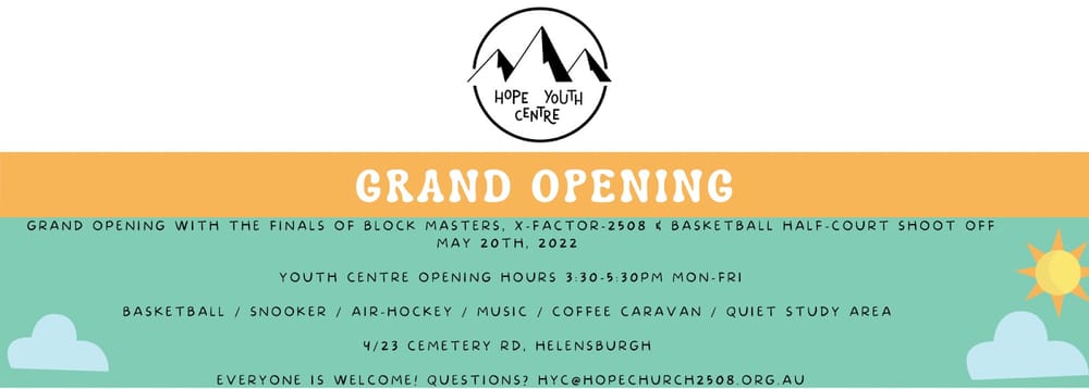 Hope Church opens Youth Centre post image