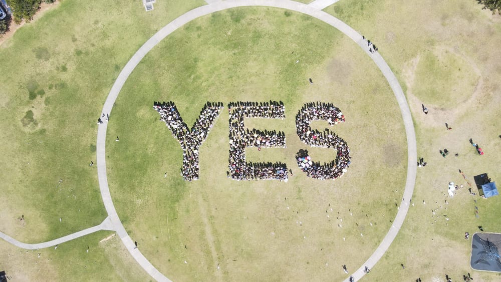 Indigenous leader tells huge Yes Voice rally the racism must stop post image