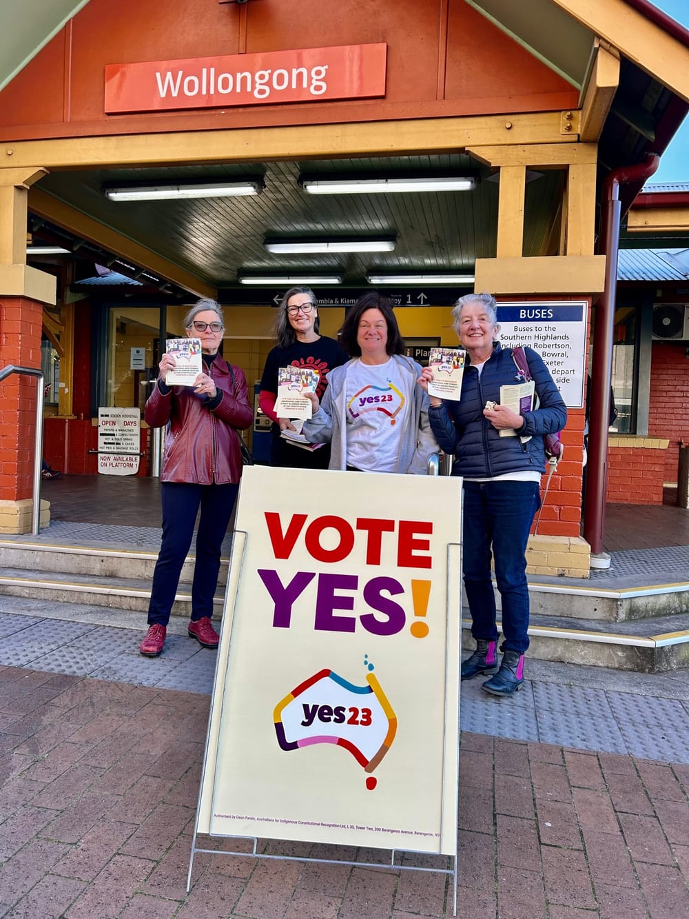 Local YES campaign on track with railway station blitz post image