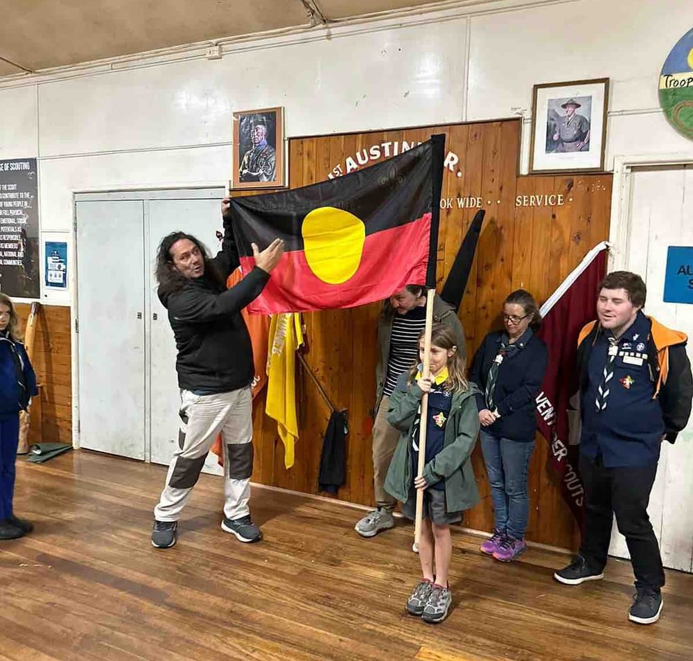 Clarence Slockee visits Austi Scouts post image