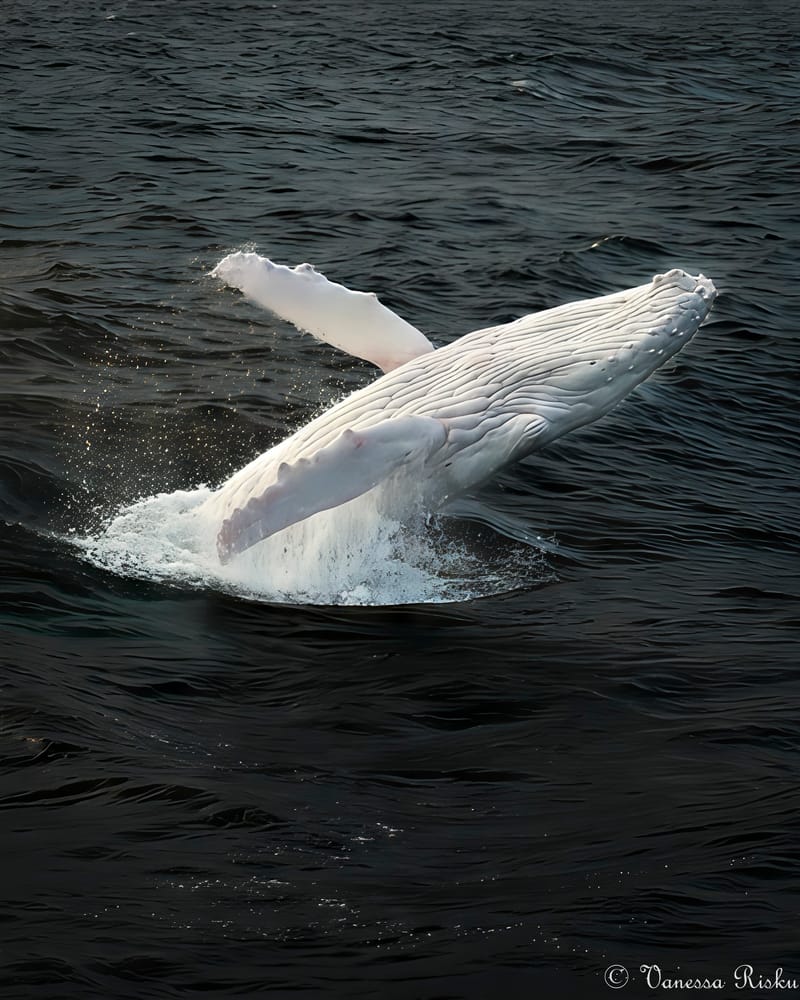 A rare white whale has ended a controversial season with a spark of hope post image