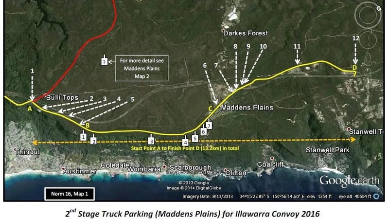 Changed traffic conditions from Appin to Albion Park Rail for the Illawarra Convoy post image