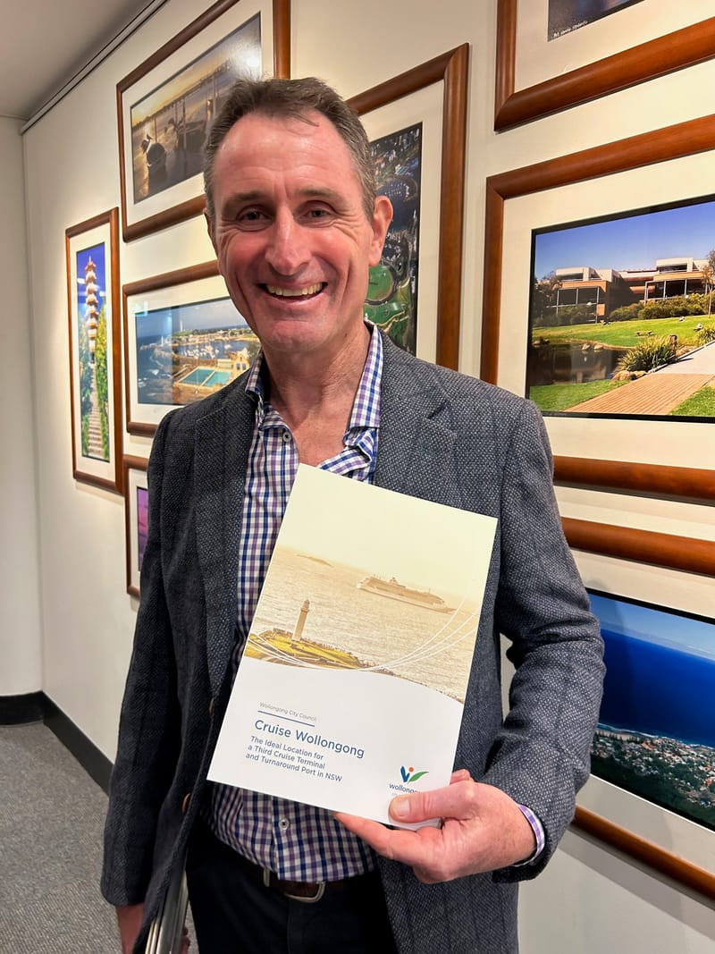 Tourism chief heads west to pitch Wollongong as next major Australian cruise terminal post image